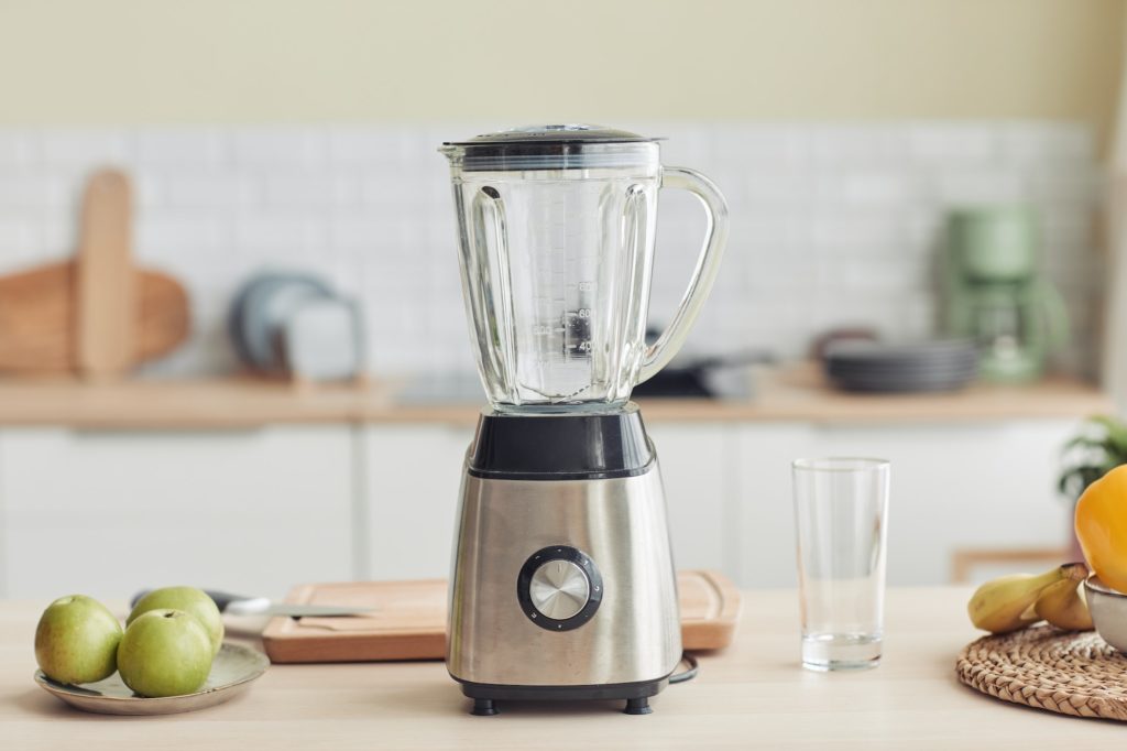 Blender in Yellow Kitchen